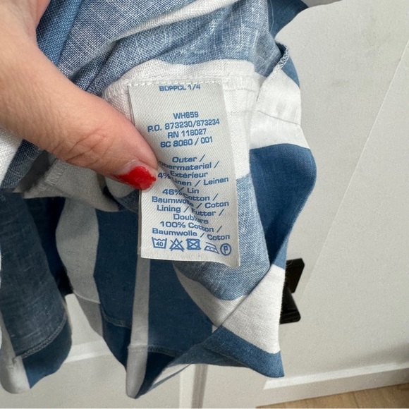 Boden Matilda pleated stripe vintage style dress - Picture 7 of 7